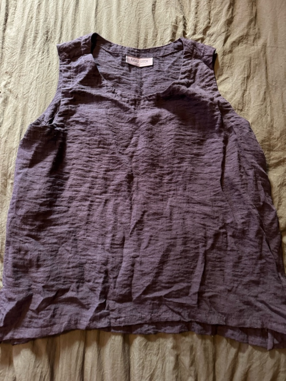 Women's Sleeveless Linen Top